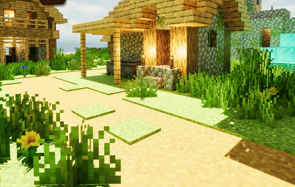 Village Crafting Table hiding spot on Minecraft Village